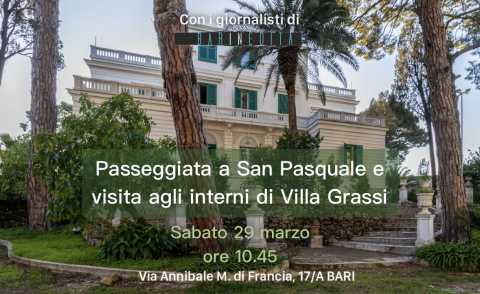 Bari, passeggiata nel rione San Pasquale e visita agli interni di Villa Grassi